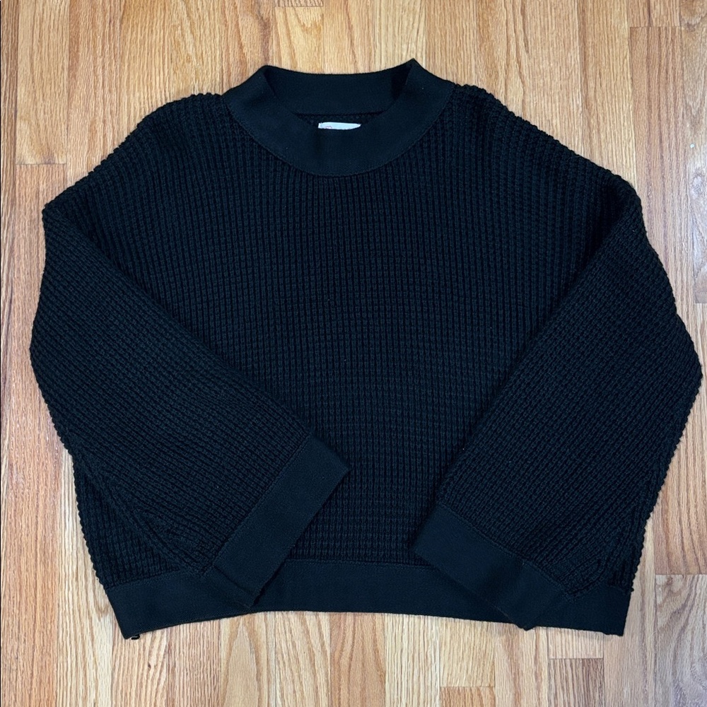 Pink Lily Black Knit Sweater